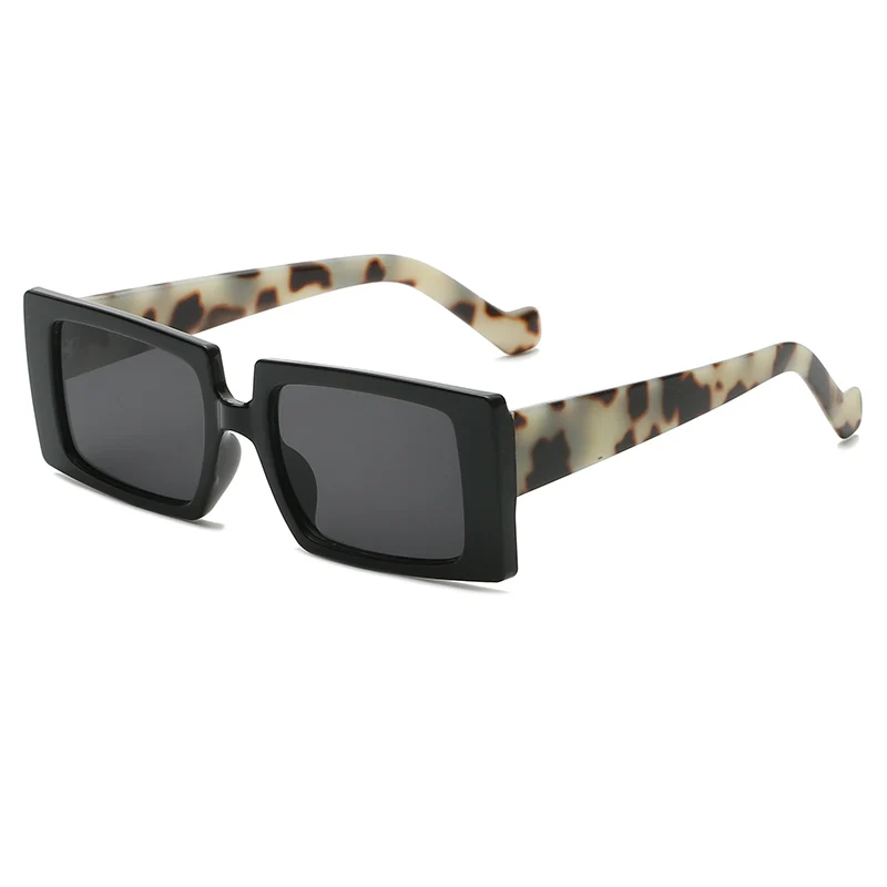 

Small Square Sunglasses Women Fashion Retro Gradient Sun Glasses Men Black Leopard Print Frame Glasses Vintage Eyewear UV400