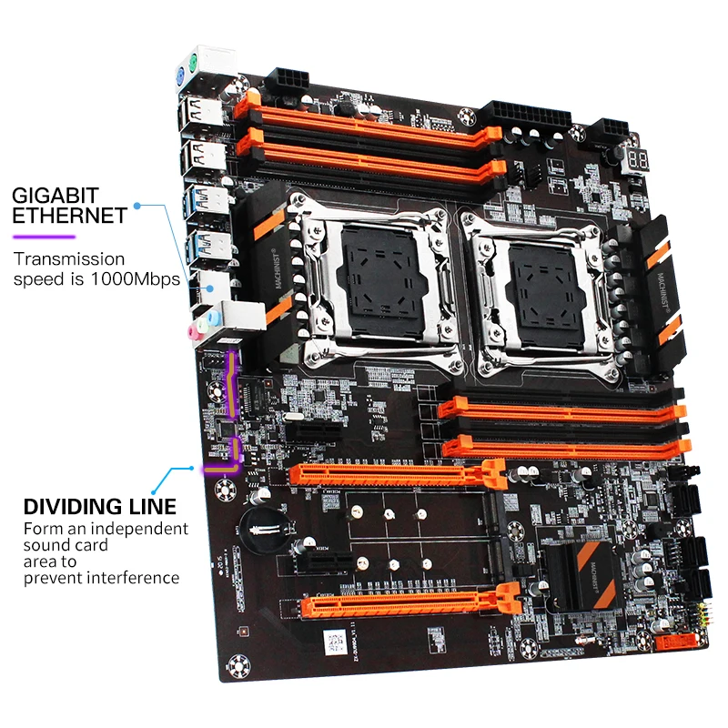 Buy MACHINIST X99 dual CPU motherboard LGA 2011-3 E-ATX