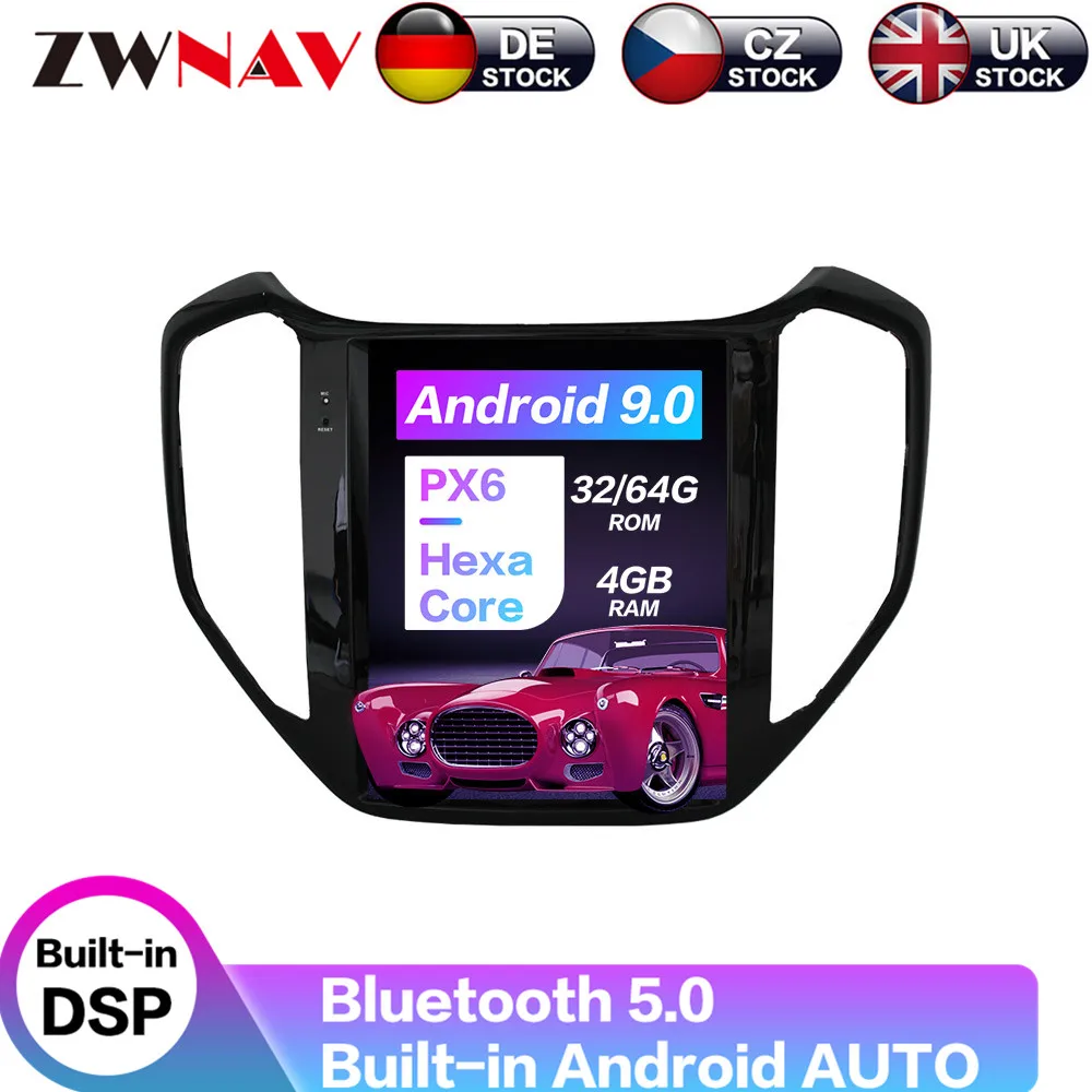 Android 9 64+ 4G Tesla с DSP Carplay автомобильный мультимедийный плеер для Changan CX70+ gps навигация авто стерео радио плеер