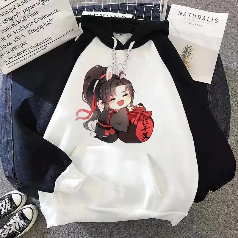 Синий Аниме Mo Dao Zu Shi Косплей Wei WuXian Lan WangJi BL зимнее Теплое повседневное пальто унисекс толстовки ChenQingLing Толстовка - Цвет: Синий