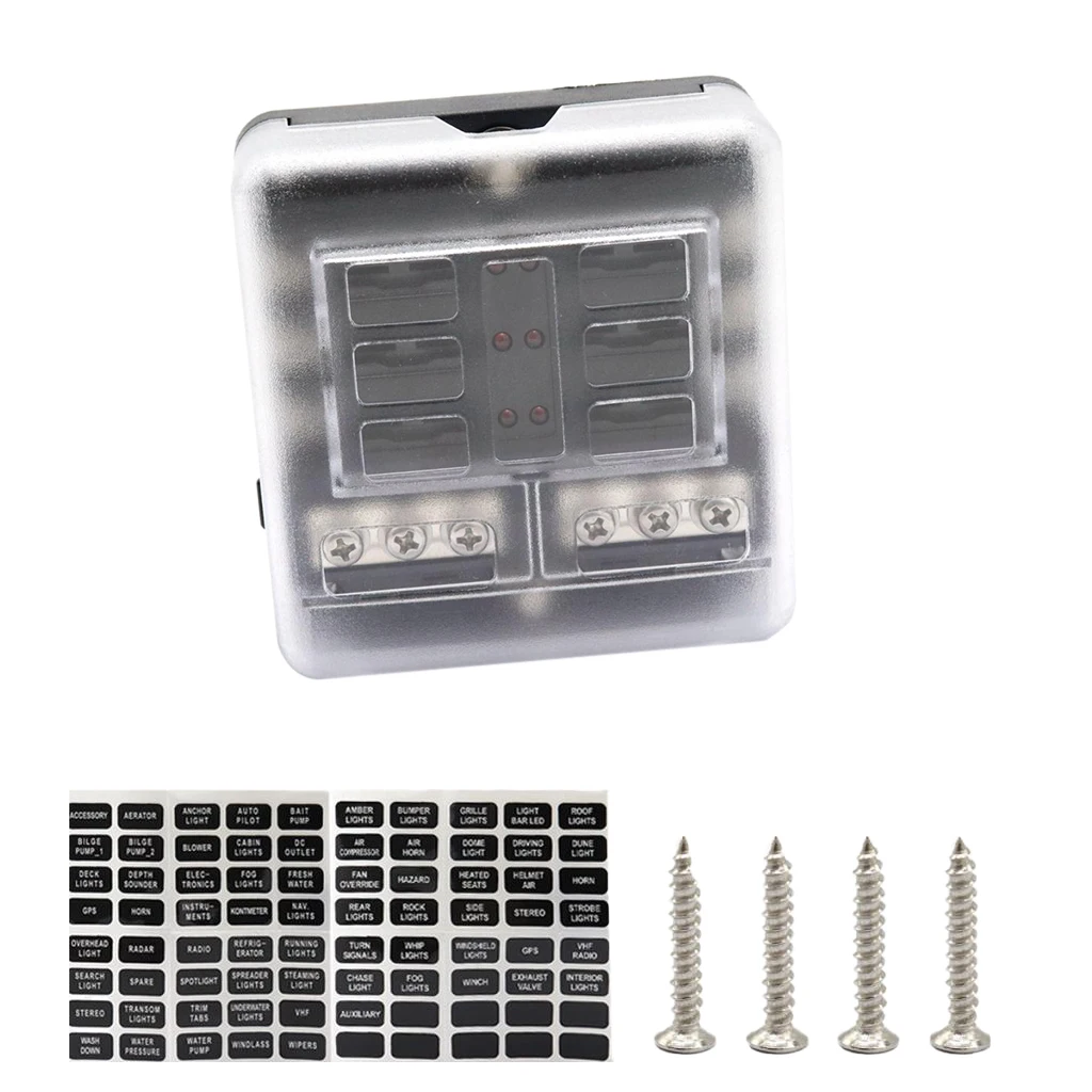 Universal 6 Way Fuse Box Block Holder LED Car Vehicle 32V Circuit | Автомобили и мотоциклы