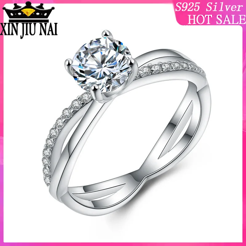 

Women's fashion design inlaid zircon engagement ring fashion ladies wear Twist curve jewelry Valentine's Day anniversary ring