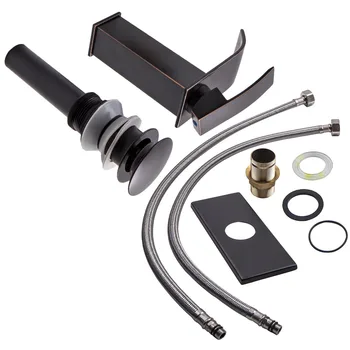 

Oil Rubbed Bronze Bathroom Basin Faucet Sink Mixer Tap With Cover Plate