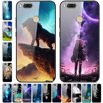 

For Xiaomi Mi A1 Case Phone Cover Tempered Glass Hard Cases For Xiaomi Mi A1 Case 2017 5.5'' MIA1 A 1 Coque for Xiaomi Mi 5X