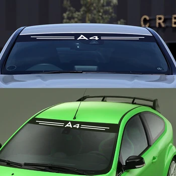 

Car Front Rear Windshield Sticker For Audi A4 B5 B6 B7 B8 B9 Car Tuning Accessories Auto Reflective Vinyl Film Decals Automobile