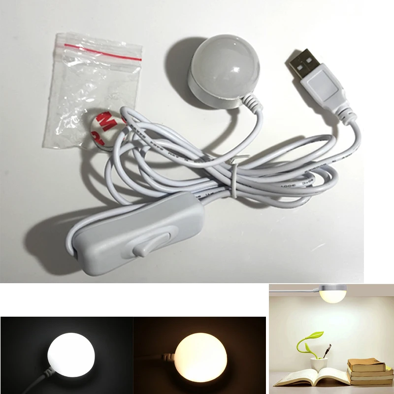 2W USB Mini Blub Night Reading Lights USB DC5V Magnet Lamp With Magnetic adhesive For Desk Cabinet Cabinet Wall Energy saving led light desk lamp night light led desk lamp book light mini night light mini led light