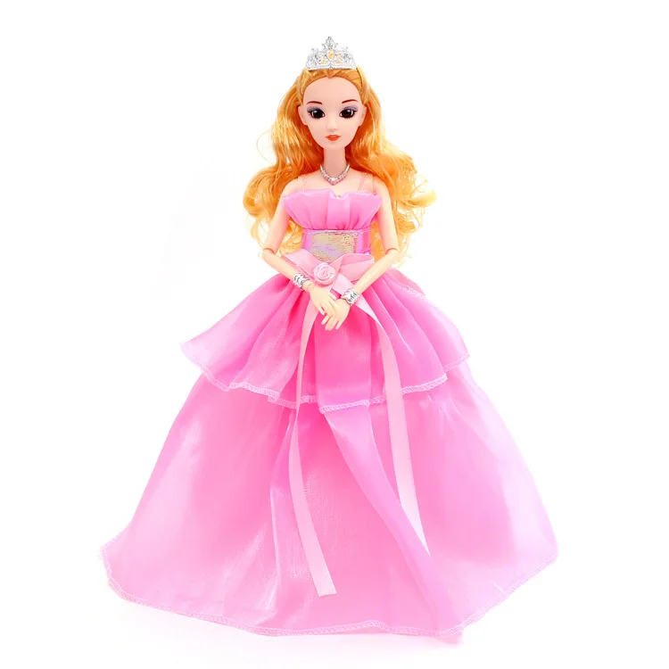 BJD Doll Clothes for 30cm 1/3 Dolls Fashion Plush Coat Doll Accessories Toys for Girls Diy Bjd Clothes Christmas Outfit Dress - Цвет: dress C