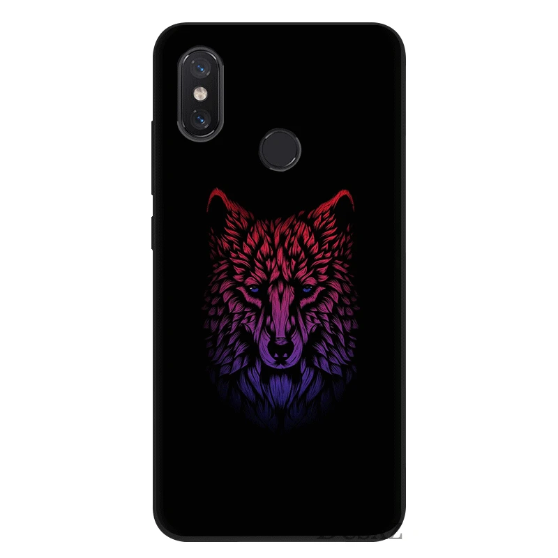 Чехол для телефона из термополиуретана для Xiaomi Mi 6 8 A3 Pro CC9E 9T Pro MAX 3 9 SE F1 A1 A2 Lite 5X 6X крышка волк, дракон Животные 1 оболочки