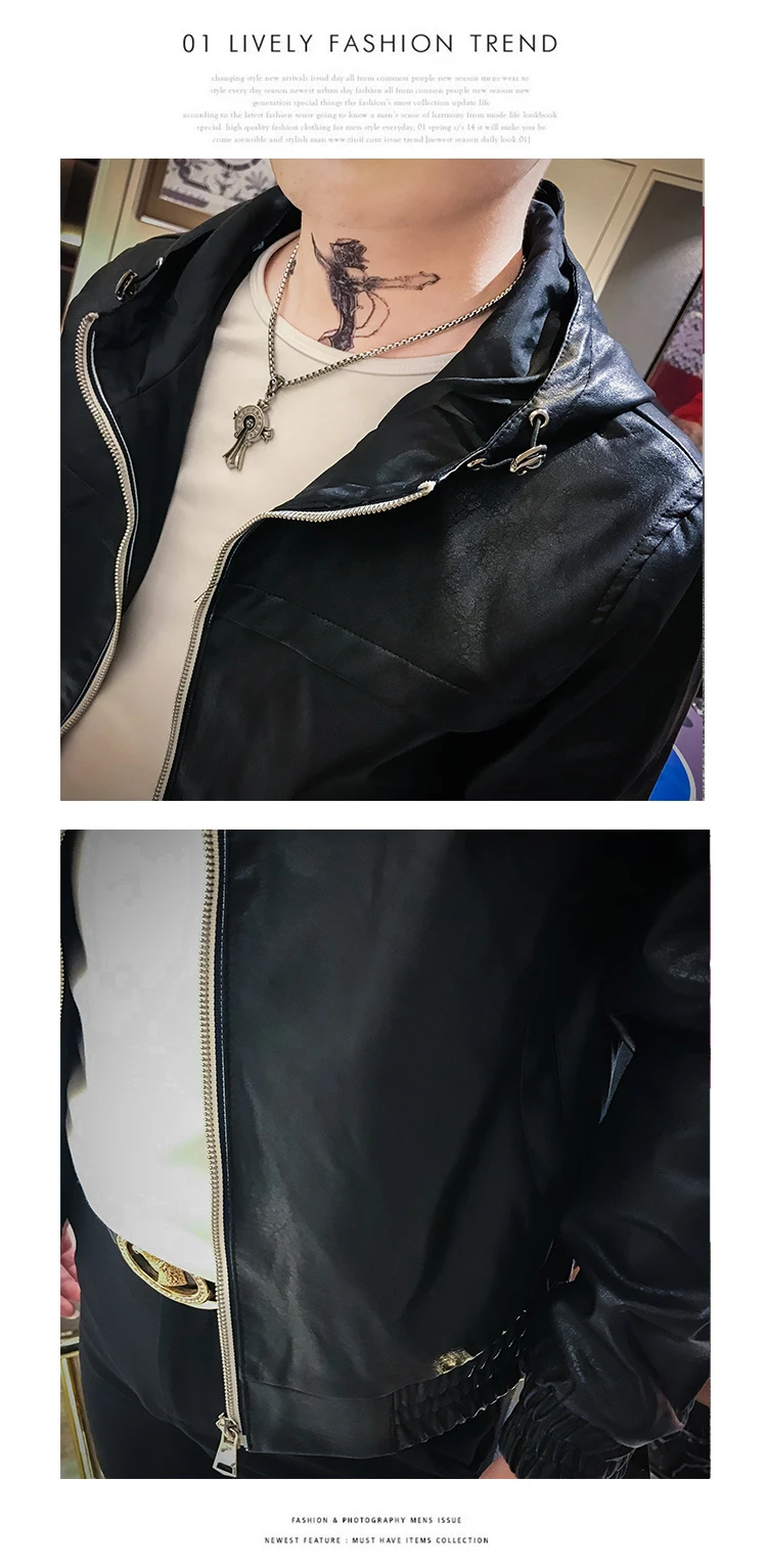 Veste Moto Homme Casaca De Cuero Hombre Cortas черные куртки мужская кожаная куртка-бомбер мужская кожаная куртка с капюшоном Мужские