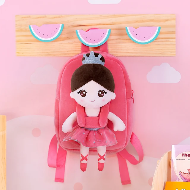 Gloveleya Stuffed Backpacks Girls Bags Kids Plush Backpack Ballet Dancer Dolls First Baby GIfts Toddler Knapsack plush Toys 4