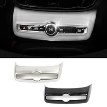 For Volvo XC40 2019 2021 Central Control Audio Adjustment Knob Air Conditioner AC Switch Button Decoration Frame Cover Trim ABS