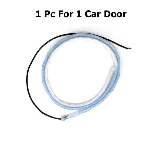 4Pcs Car Door Decoration Light Strips Car Styling Strobe Flashing Light Safety 12V LED Opening Warning LED Lamp Strip Waterproof 1pc