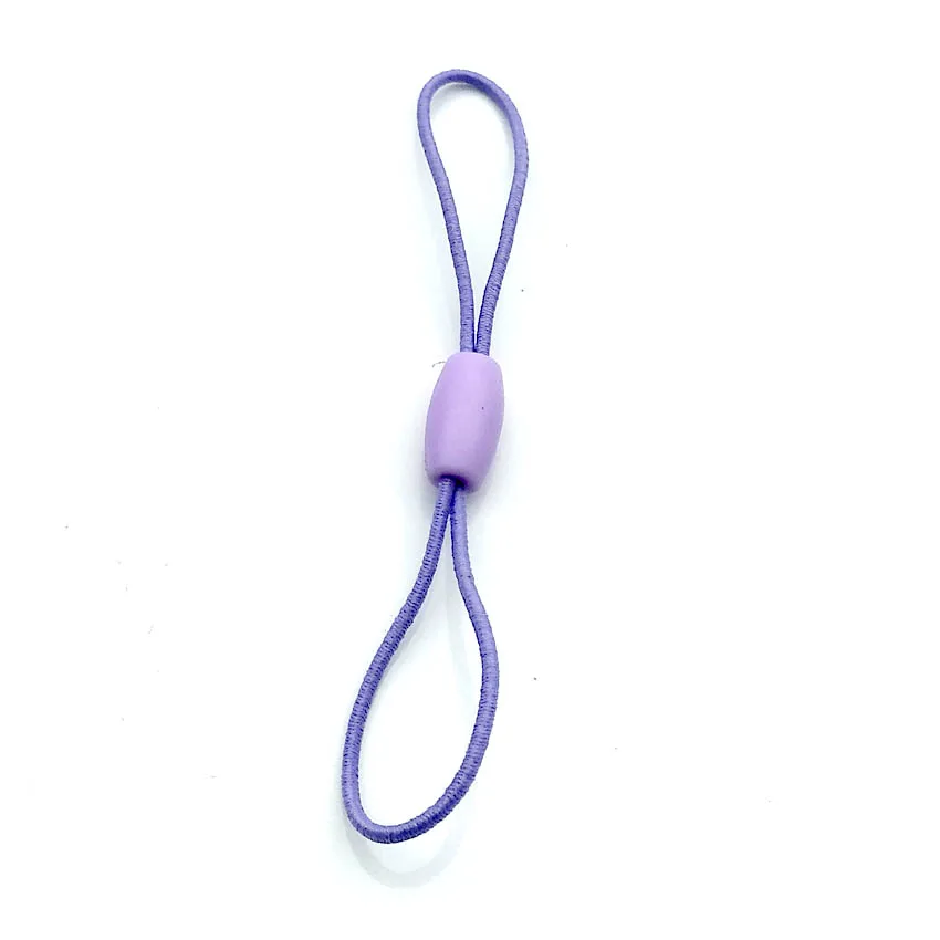 Mulit-colorsMobile сотовый телефон MP3 USB эластичный силовой шнур шнуры ремешок лобстерзастежка Подвески нейлон брелок ремесло DIY - Цвет: Фиолетовый