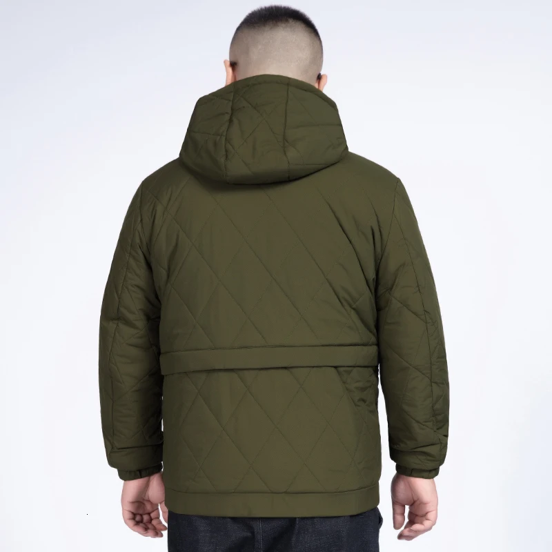 12XL 10XL 8X зимние мужские парки с капюшоном на молнии теплые хлопковые спортивные куртки-бомберы облегающие модные повседневные черные пальто