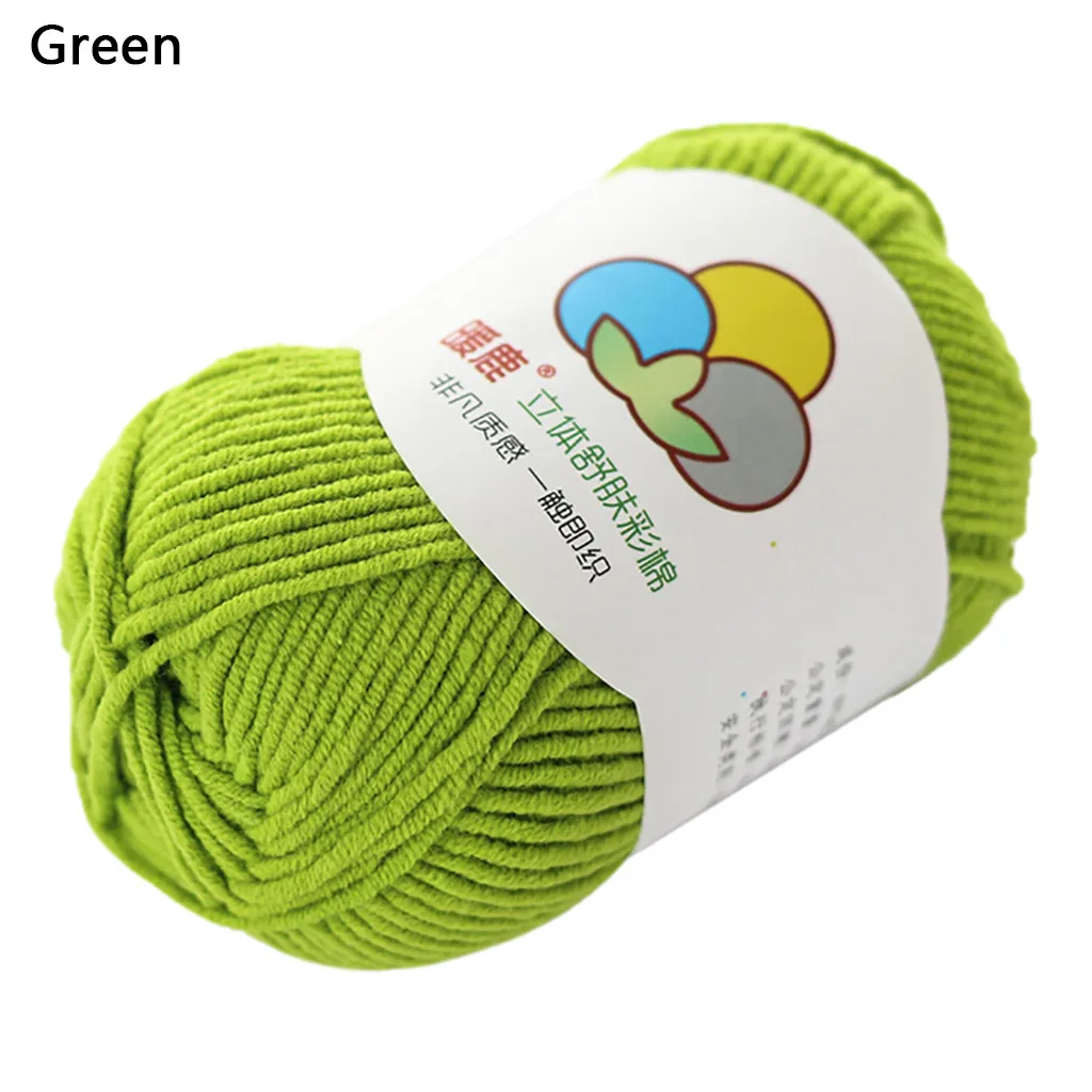 Пряжа для вязания крючком из молочного хлопка, пряжа для вязания вручную из молочного хлопка, теплый мягкий шарф, свитер, шерстяные нитки для ручного вязания, принадлежности