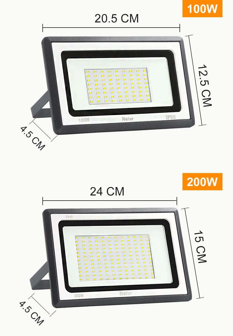 10 Вт/30 Вт/50 Вт/100 w/200 w/300 w/500 W Светодиодный прожектор светильник Ip65 Водонепроницаемый наводнений светильник уличный AC220V Точечный светильник для наружных стен светильник