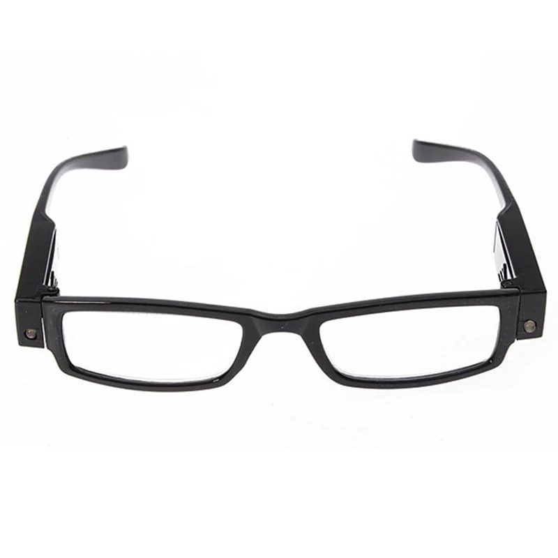 2 шт. очки для чтения светодиодный увеличительный объектив лупа Пресбиопия черный, диоптрий, 200 градусов и 150 градусов
