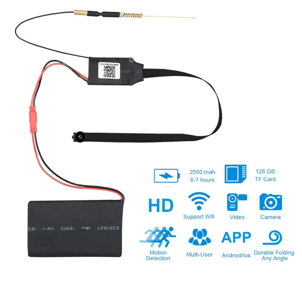 Wi Fi IP мини Камера HD 1080P DIY CCTV Видеокамера P2P Беспроводной вебкамера DVR видео