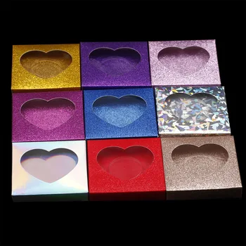 

Wholesale Lash Packing Empty Carton Paper Eyelash Packaging Boxes Bulk 8-25mm False Eyelashes Cosmetic Eyelashes Packaging Box