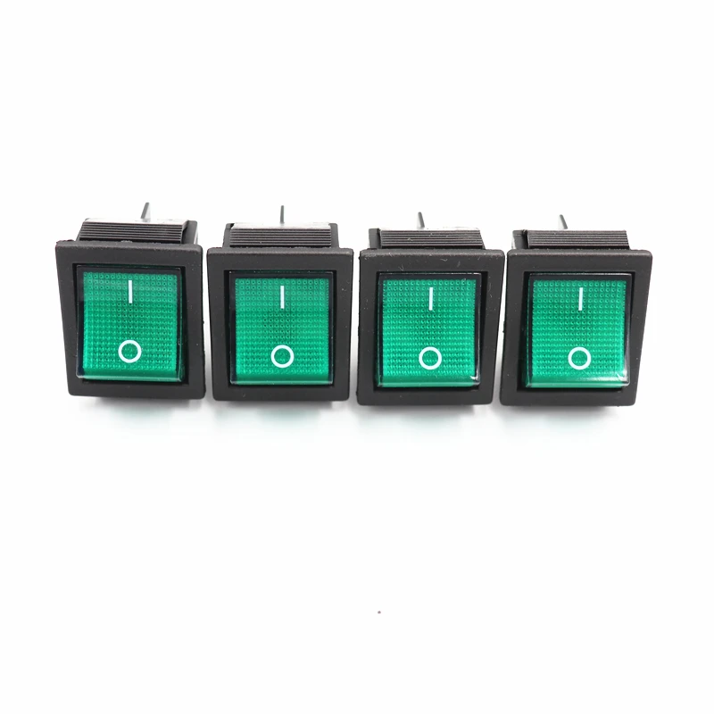 4PCS green 4 шт. кулисный переключатель четырехногий кулисный переключатель лампы светодиодный светильник - Цвет: 4PCS green