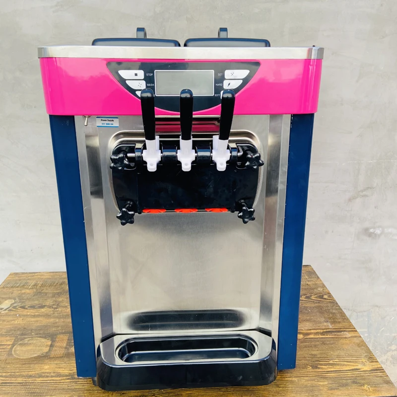 

Коммерческая машина для производства мягкого мороженого, трехцветная машина для производства мороженого, 110 В/220 В, дозатор мороженого