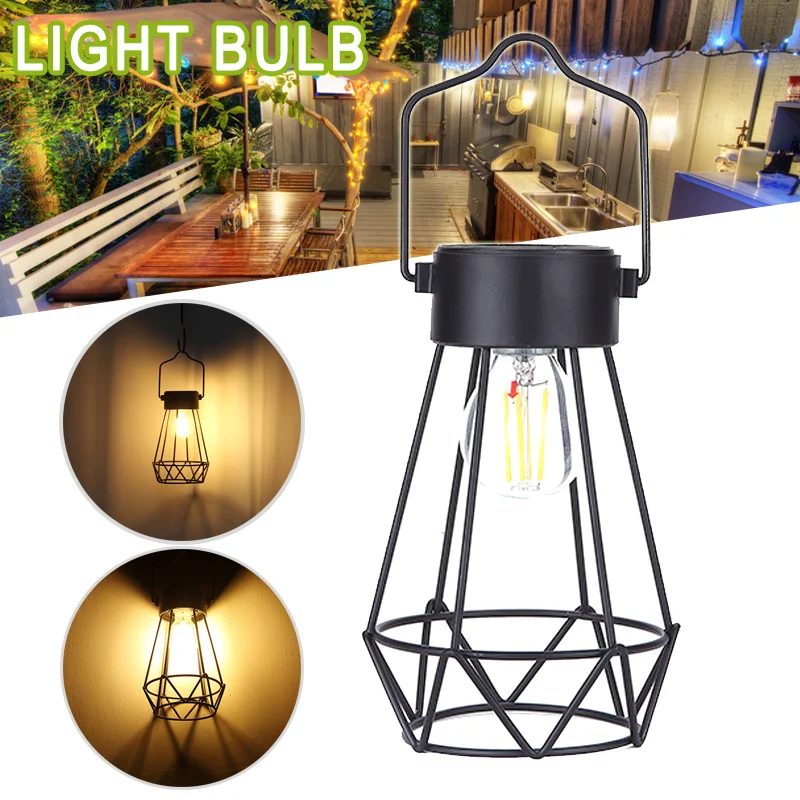 Solar Powered Lanterns Lamps Bulbs Hanging Light Decorative for Garden Backyard TN88