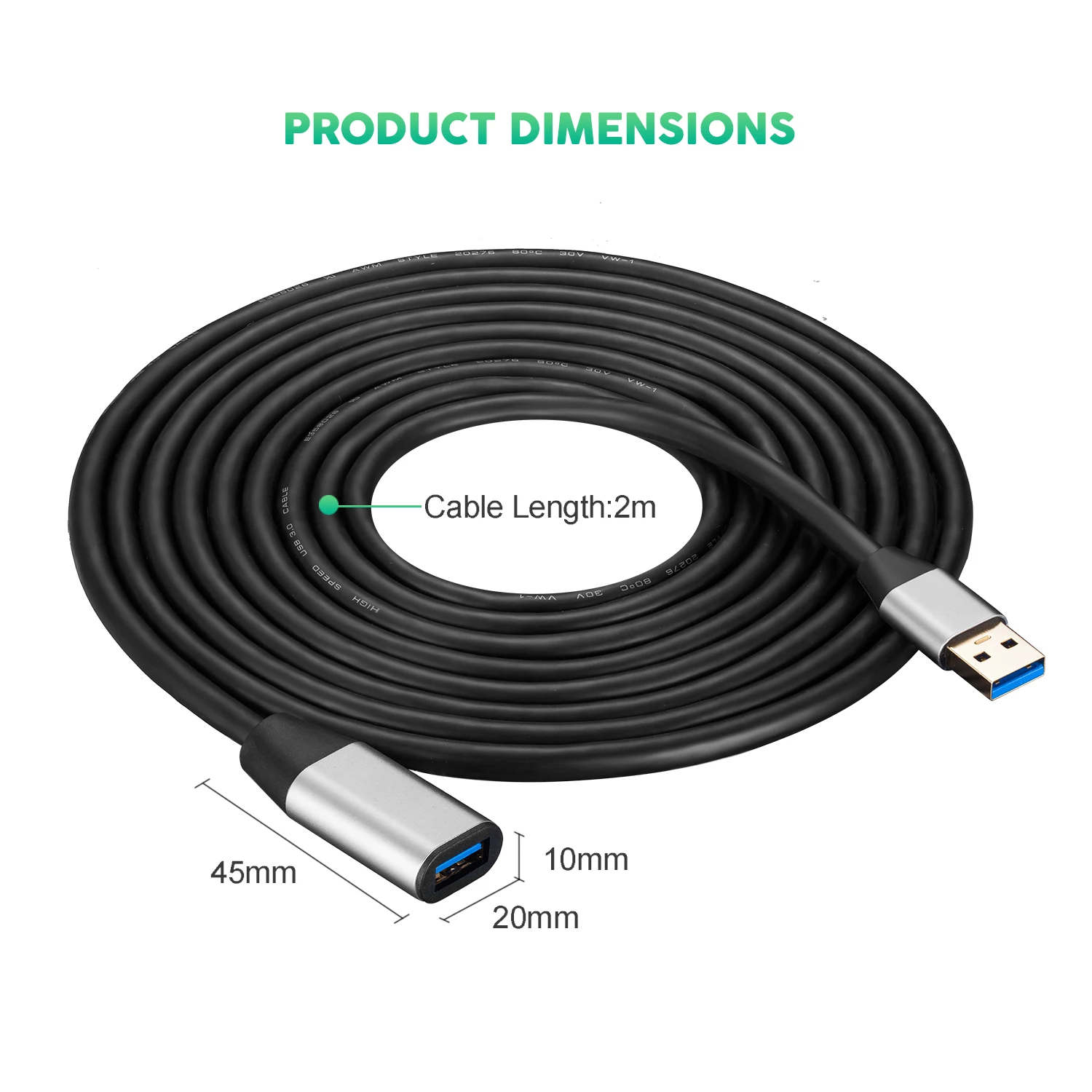 Высокое Качество Usb3.0 кабель-удлинитель Мужской к женскому линия передачи данных AF-AM все включено мобильный жесткий диск высокоскоростной кабель-удлинитель