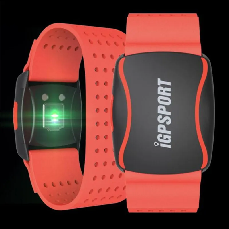 IGPSPORT HR60 Arm фотоэлектрический монитор сердечного ритма светодиодный светильник предупреждение монитор сердечного ритма поддержка велосипедный компьютер и мобильное приложение