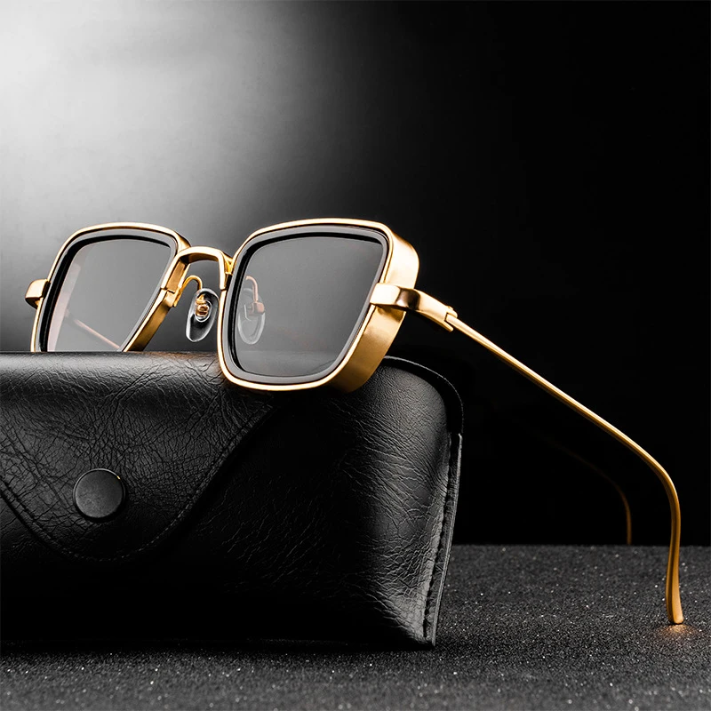 2020 New Sunglasses Steampunk Women Men Sun Glasses Driving Fishing Square Vintage Retro Fashion Male Goggle UV400 Gafas De Sol |