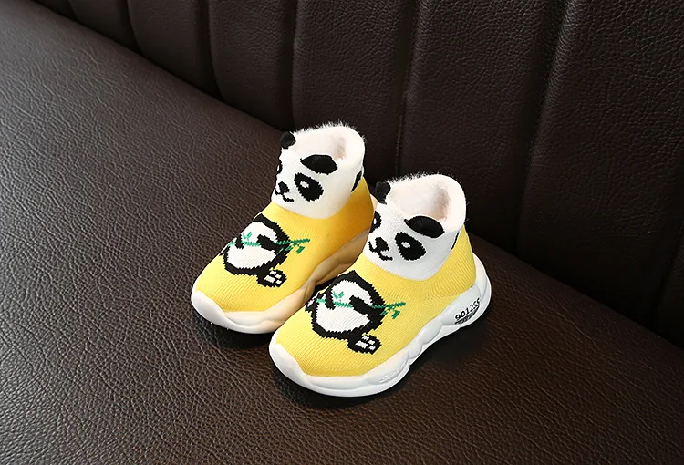 Высокое качество модные детские ботинки с рисунком Панды Детские повседневные кроссовки теннисные классические милые туфли для мальчиков и девочек