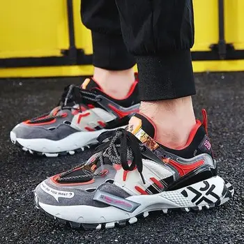 

Vintage Jogging Dad Sneakers Kanye Fashion West Hip Hop Dancing Light Breathable Thick Bottom Shoes Men Tenis Masculino Adulto