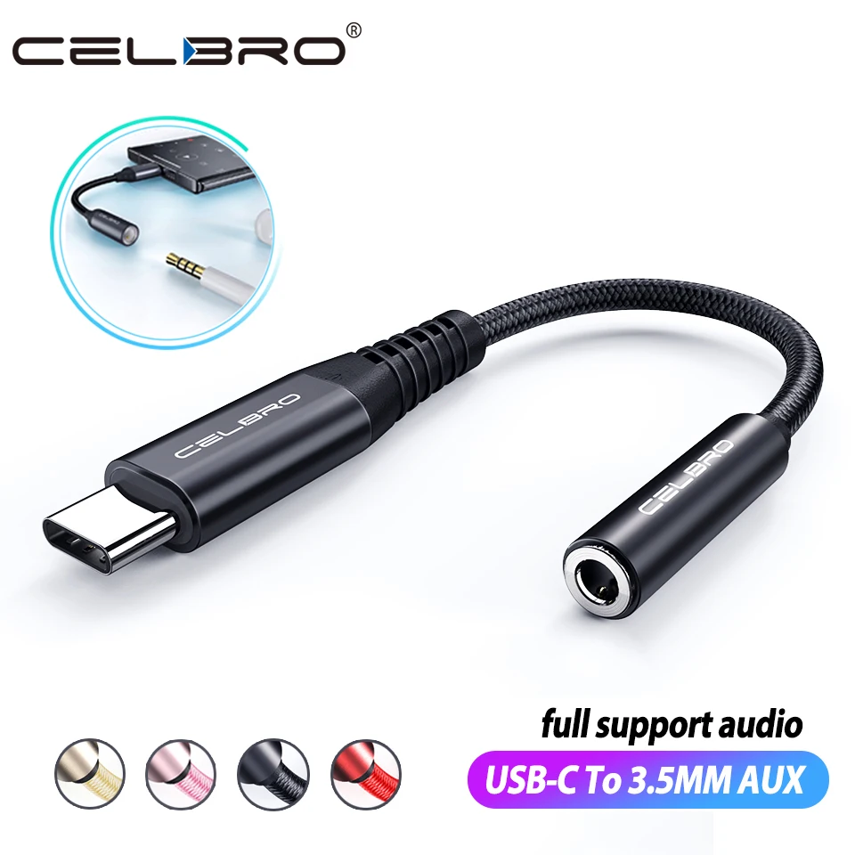 Аудиоадаптер с USB Type C на 3 5 мм Aux для Xiaomi mi 10 9 pro Samsung S20 OnePlus 7T разъем наушников