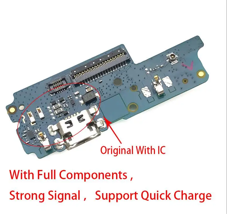 Original With IC Для asus ZenFone 4 Max X00KD Peg asus 4A ZB500TL Micro Dock разъем Плата usb зарядный порт гибкий кабель, сменные детали - Цвет: Original With IC