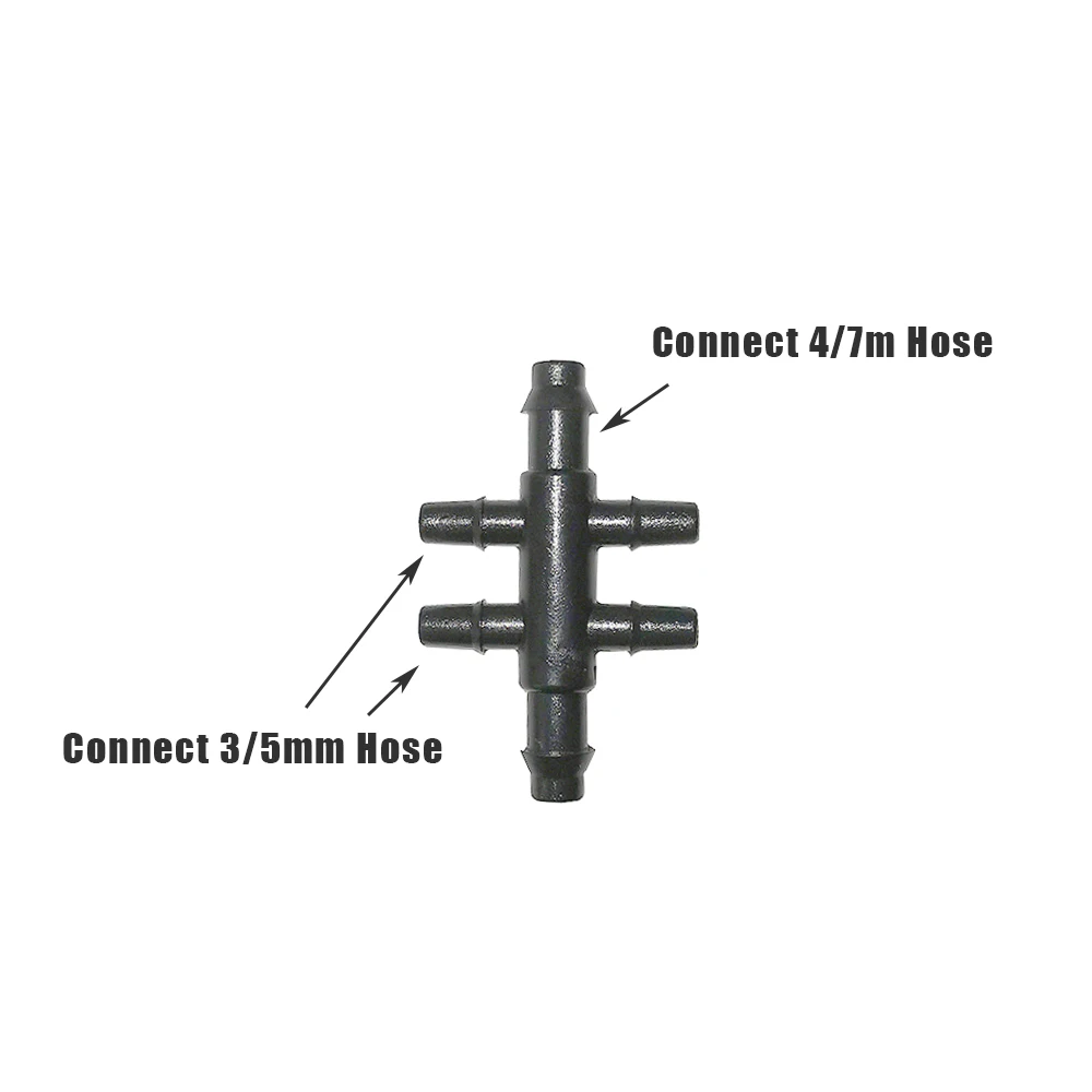 30 шт. шланговый соединитель соединители для садового водопровода 4/7 мм-3/5 мм шланг Aadapter капельного полива и орошения Системы водопровод