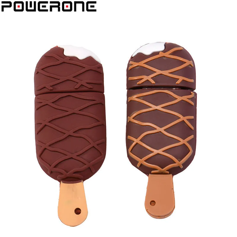 POWERONE Ice cream симпатичный Usb флеш накопитель 64 Гб Флешка 32 16 карта памяти