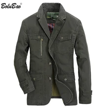 BOLUBAO мужские куртки уличные мульти карман молния украшение пальто мужской пиджак высокого качества Slim Fit мужские куртки