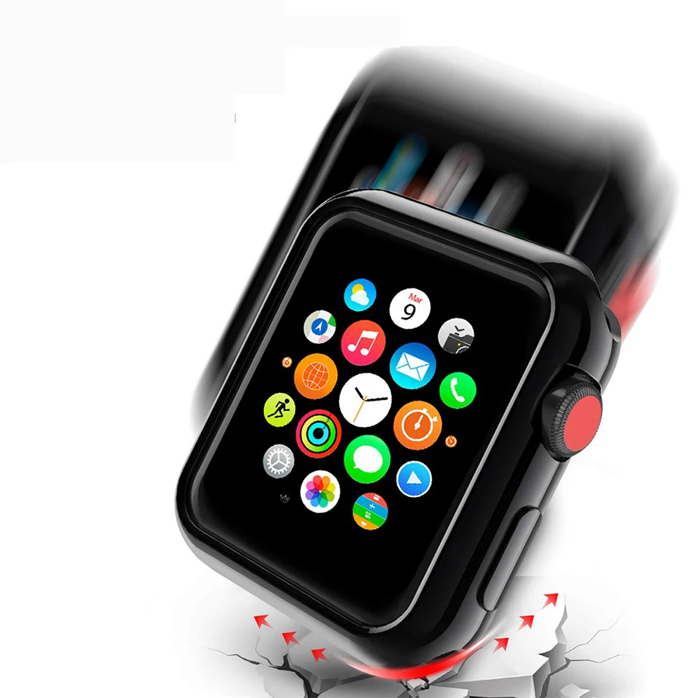 Магнитный защитный чехол для часов Apple Watch 5 4 40 мм 44 мм 360 чехол полностью алюминиевый чехол для Iwatch 3 2 1 38 мм 42 мм