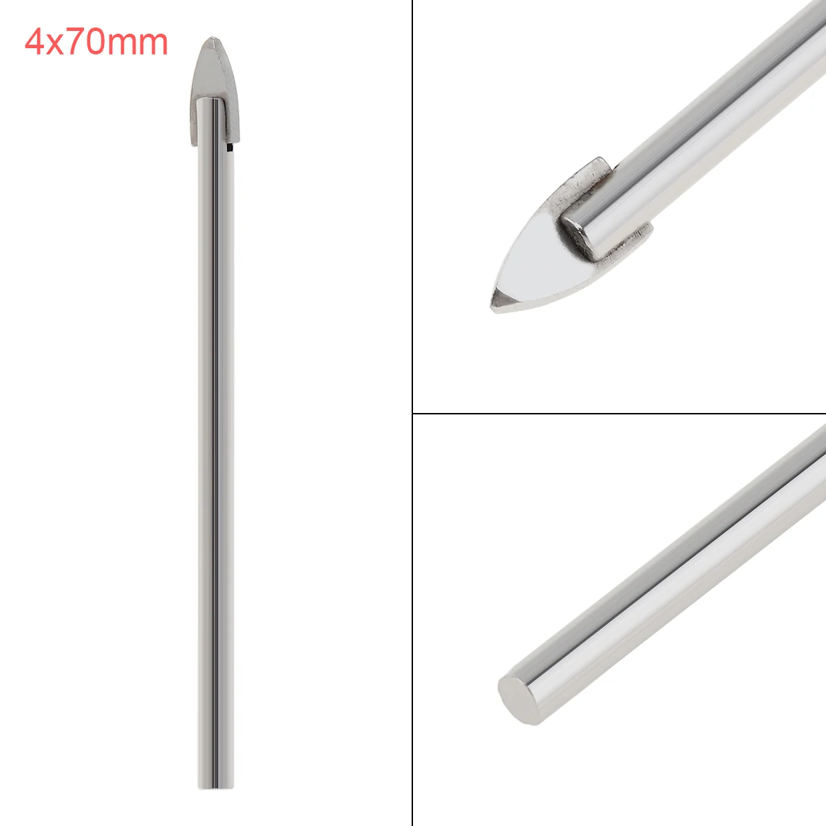 1pcs 4x70mm Glass Marble Porcelain Spear Head Ceramic Tile Drill Bits for Electric | Инструменты
