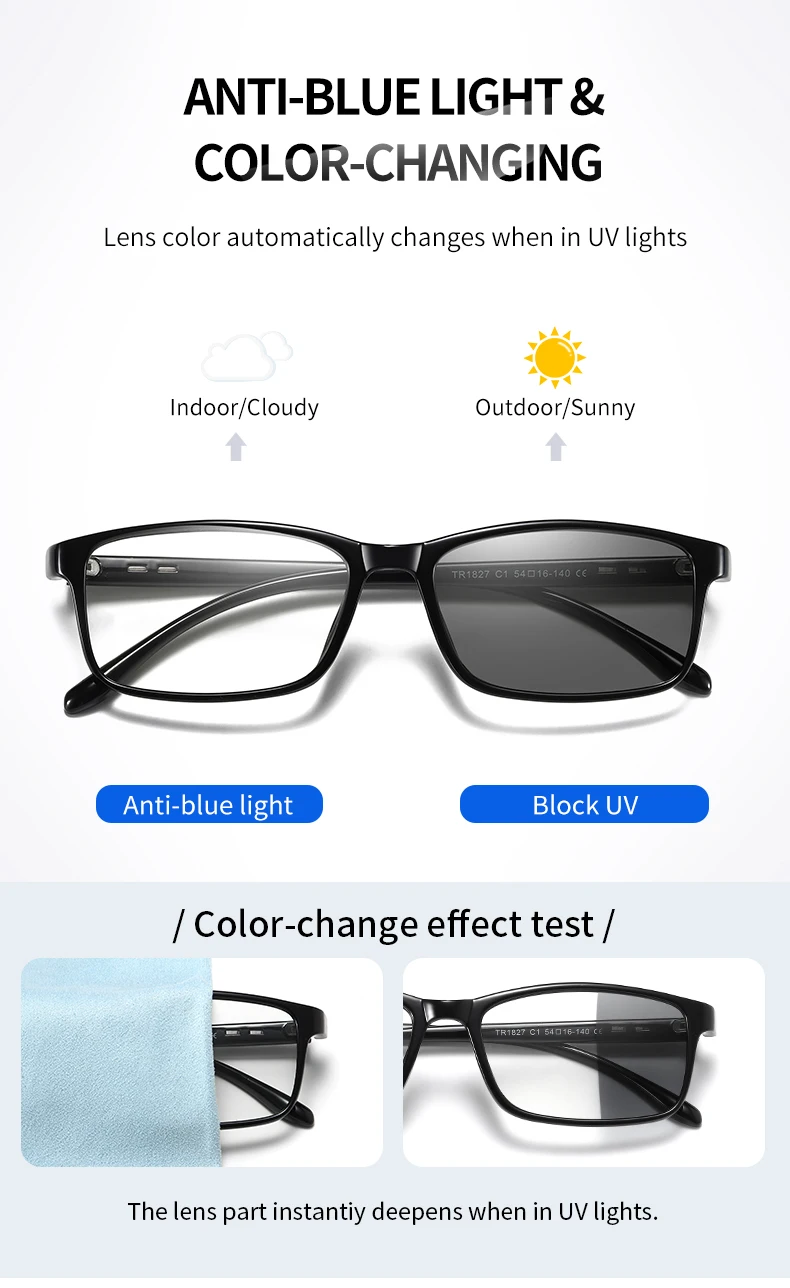 light blocking glasses LM 2021 Blue Ray Computer Photochromic Glasses Men Women Screen Radiation Eyewear Office Gaming Blue Light Goggle UV Blocking blue blocker sunglasses