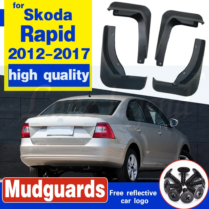 Автомобильная модель 2012 2017 2015 Skoda Rapid передние и задние брызговики автостайлинг