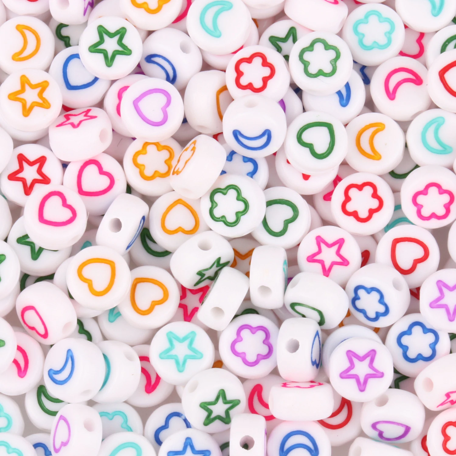 Vibrant Alphabet Acrylic Beads