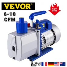 VEVOR 6 9 10CFM AC Refrigerant Vacuum Pump HVAC Refrigeration Household Vacuum Packing Tool Air Condition Automobile Maintenance