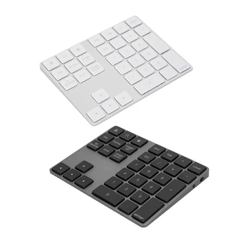 

Aluminum Alloy Wireless Bluetooth Numeric Keypad Keyboard with USB 3.0 HUB Digital Input Function for Laptop PC Windows Mac OS A