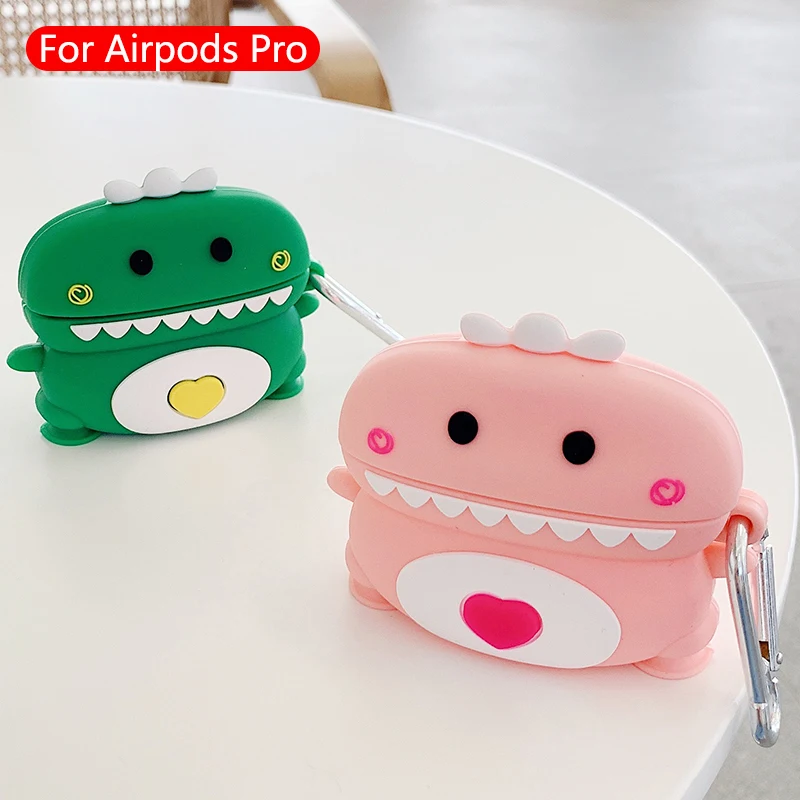 Милые Мультяшные беспроводные bluetooth-наушники для airpods pro Чехол защитный чехол Apple Airpods Pro гарнитура силиконовый мягкий чехол s
