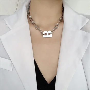 

Fashion brand Capital Letters B Punk necklace Bracelets Gold Color Chain Initial Letter Gifts for Women Fashion Alphabet Jewelry
