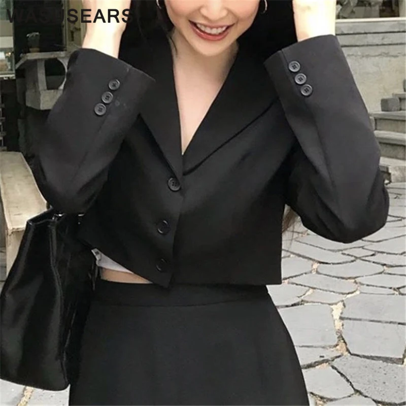 Short Blazer Women Korean Blazer Long 