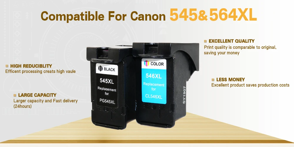 3 предмета в комплекте PG545 CL546 XL чернильные картриджи сменный для Canon PG-545 pg 545 CL-546 для Canon IP2850 MX495 MG2950 MG255