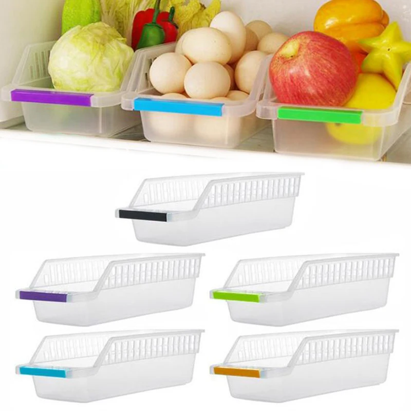 

Fridge Storage Case Organizer Shelf Rack Holder Household Kitchen Supply