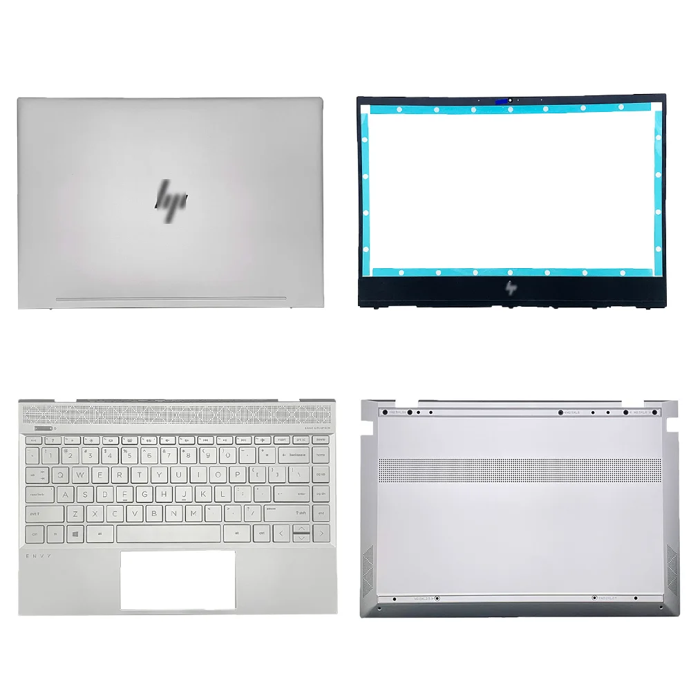 

Новинка для ноутбука HP ENVY 13-AH 13-AH0006TU TPN-W136, задняя крышка ЖК-экрана/Передняя панель/Упор для рук/Нижняя задняя крышка L24145-001 серебристого цвета