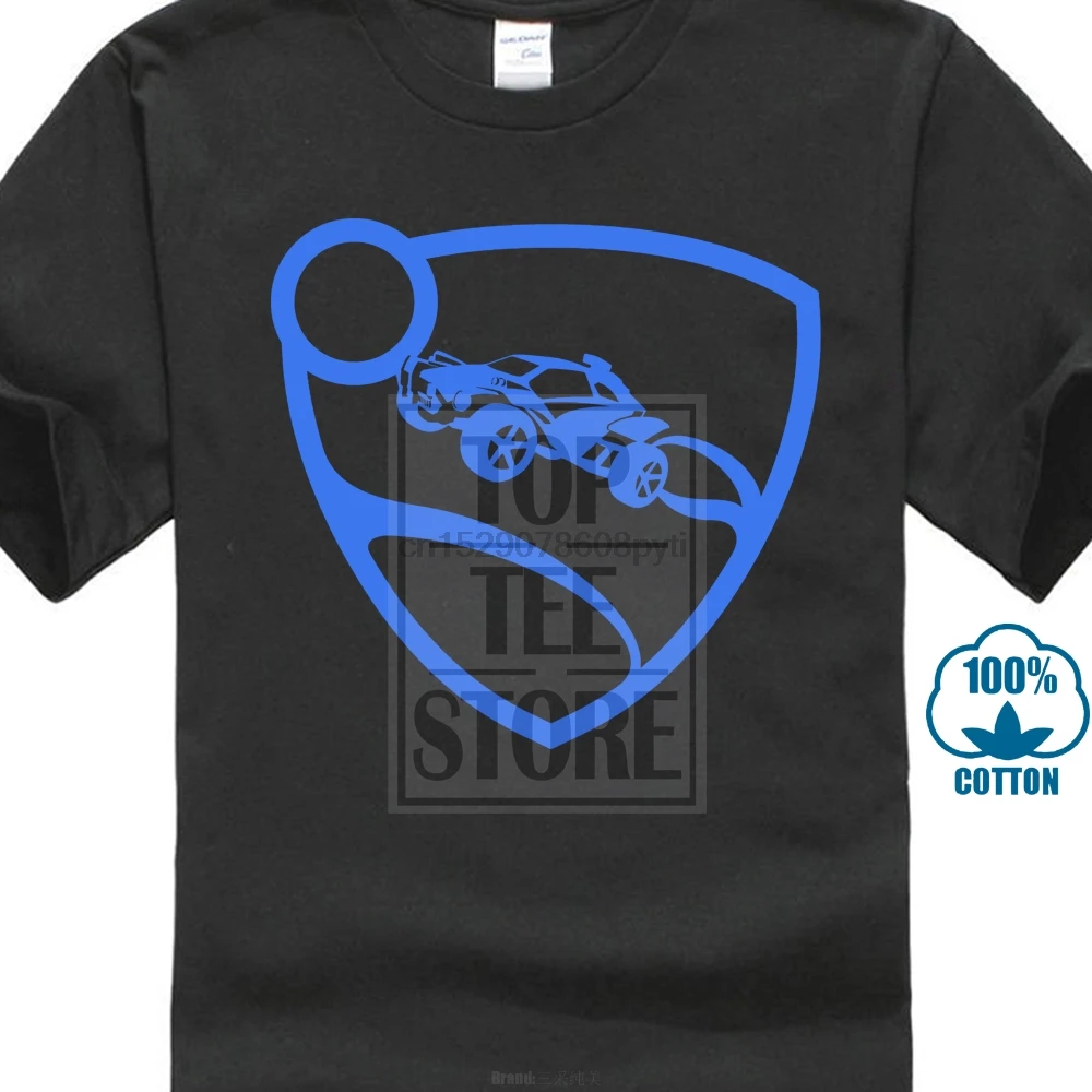 2019 хлопковые футболки с коротким рукавом Мужская одежда Rocket League MenBlue Pro Glow